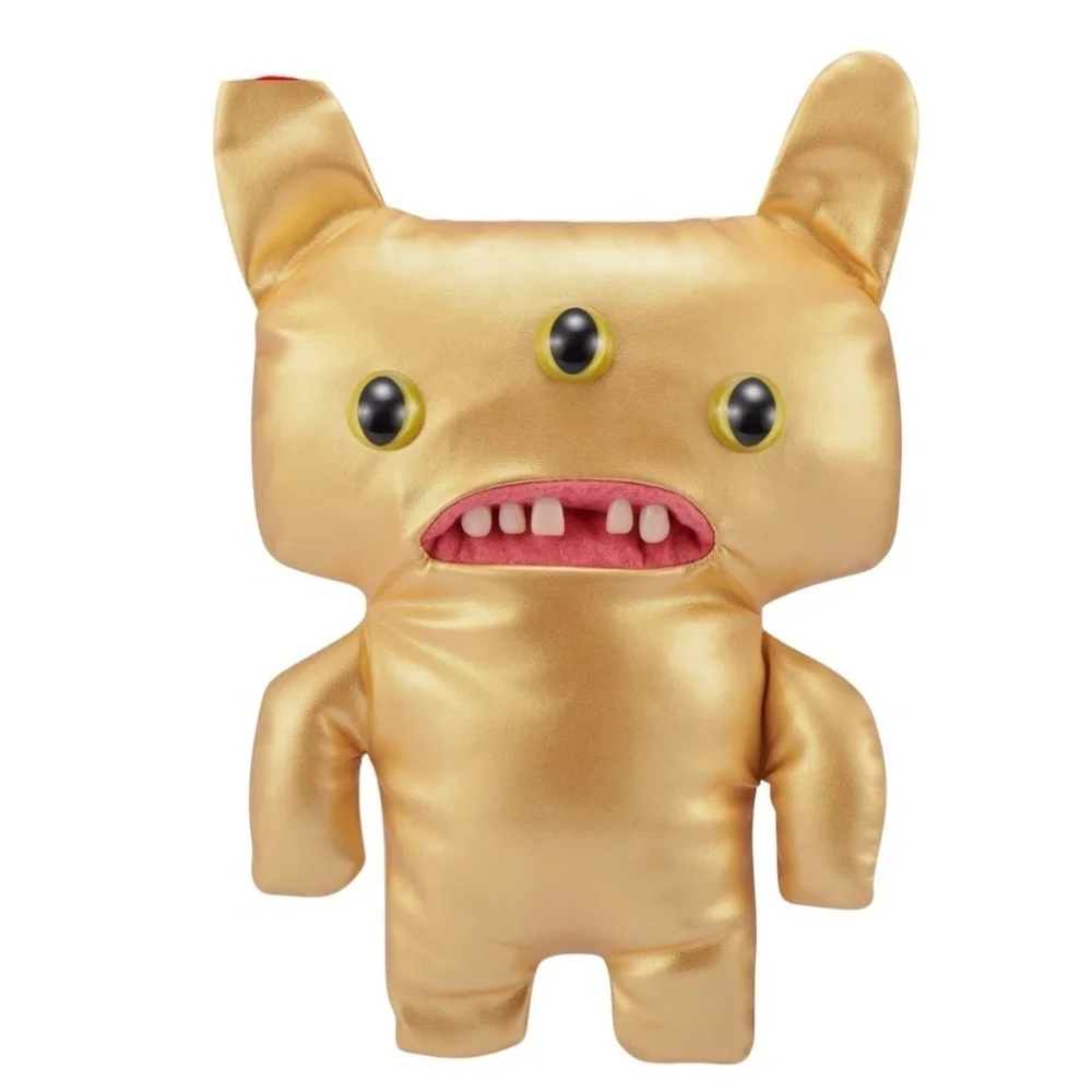 ✨ ZURU Fuggler Reeko — Gold 3-Eyed Funny Ugly Monster | 9” Plush 